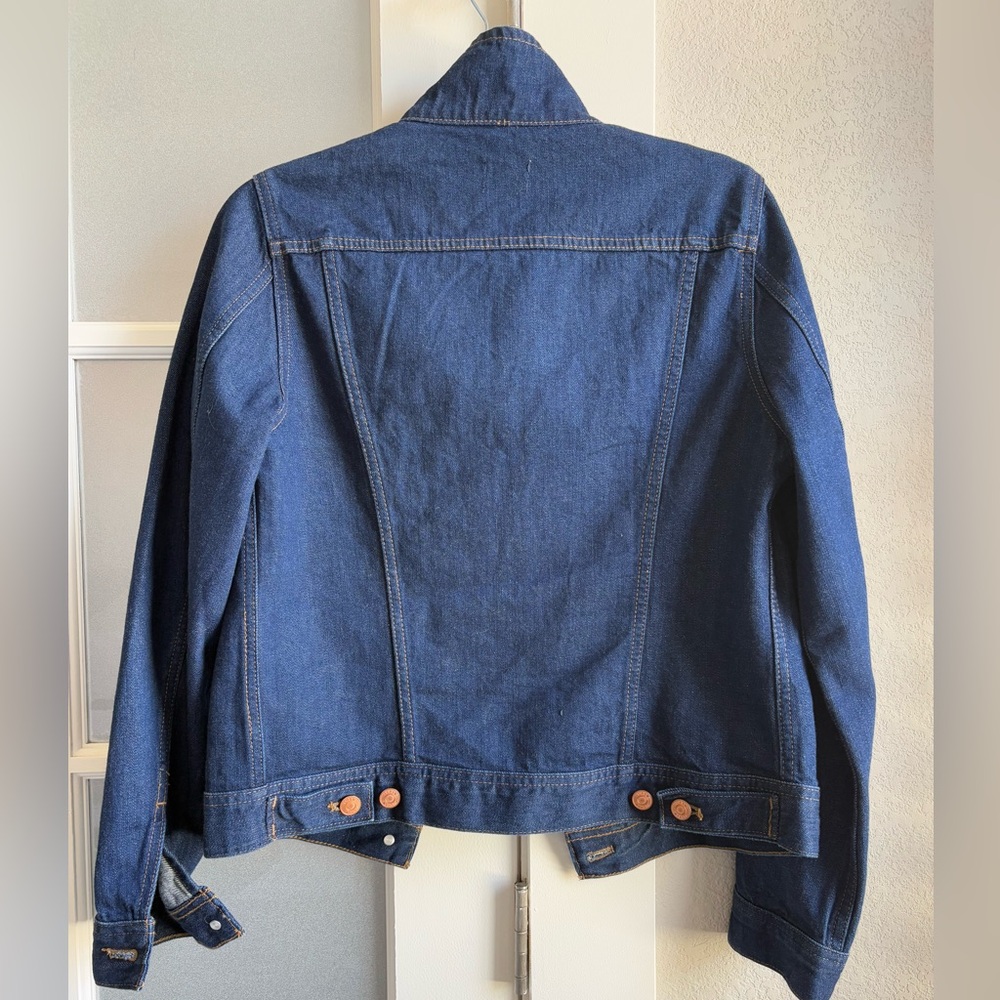 J. Crew - Women's Classic denim jacket in resin rinse - Size Small - Dark Blue - Picture 3 of 6